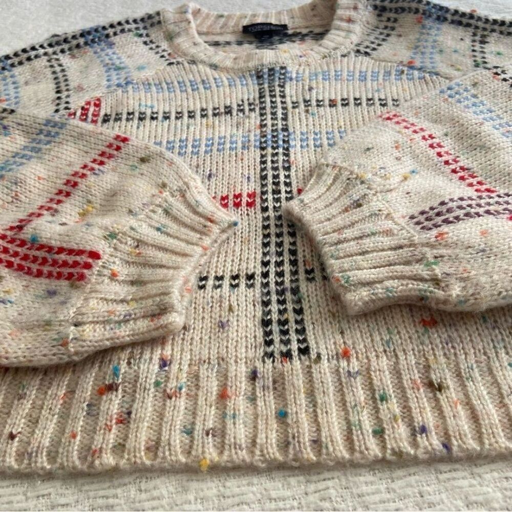 Topshop Check Pattern Sweater - Picture 12 of 12